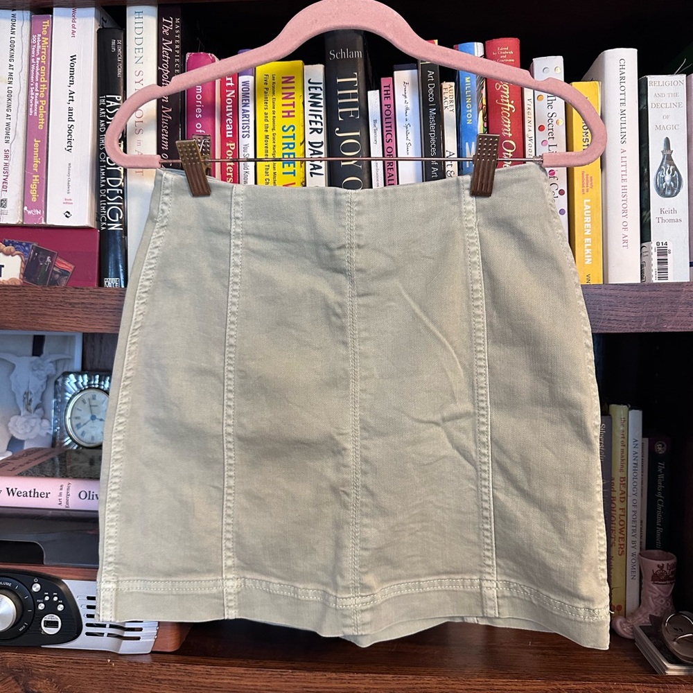 Wild Fable Sage Green Mini Pencil Skirt